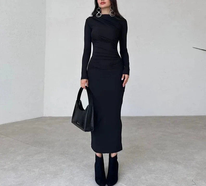 Jade - שמלת ערב עם כיווצים