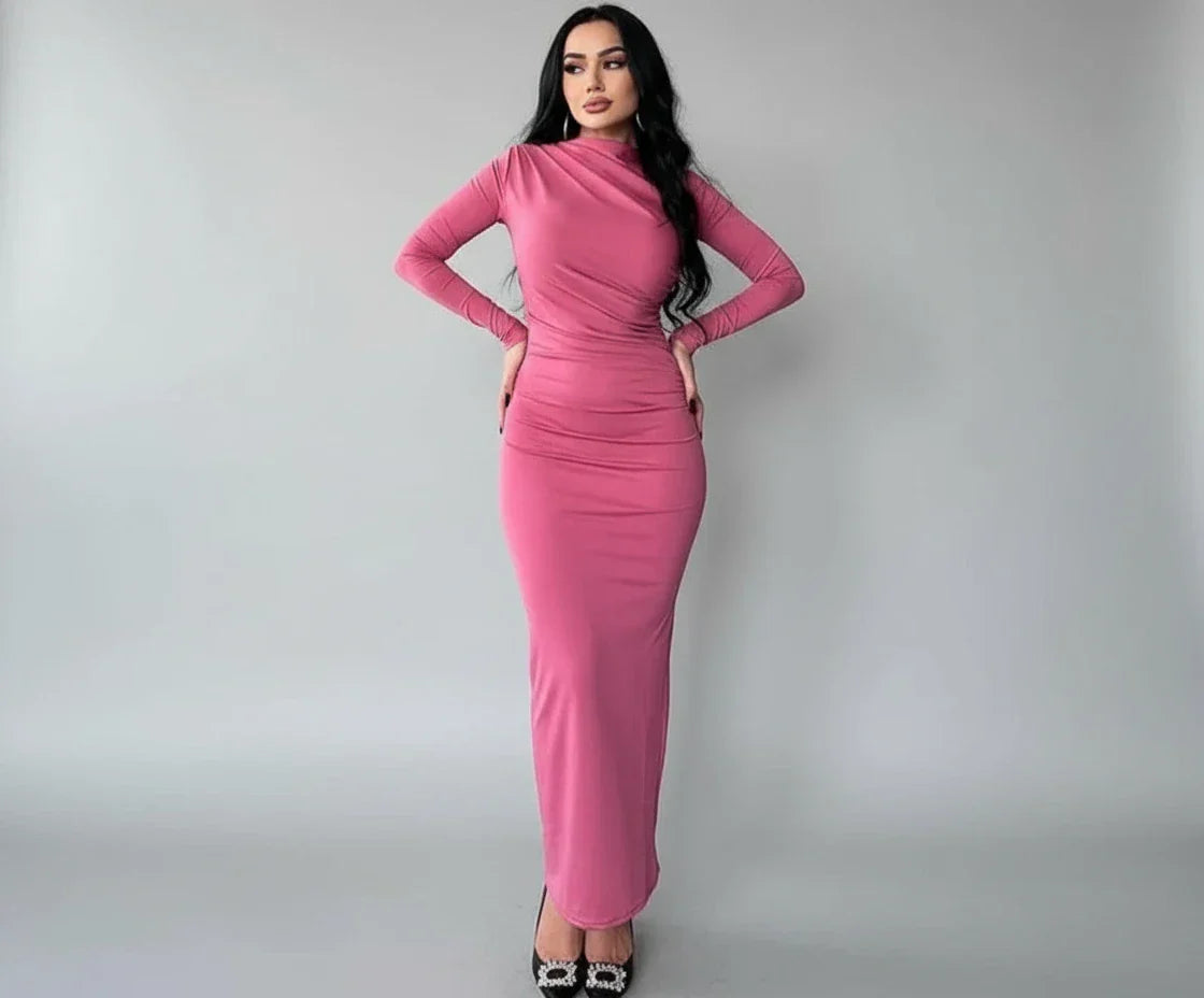 Jade - שמלת ערב עם כיווצים