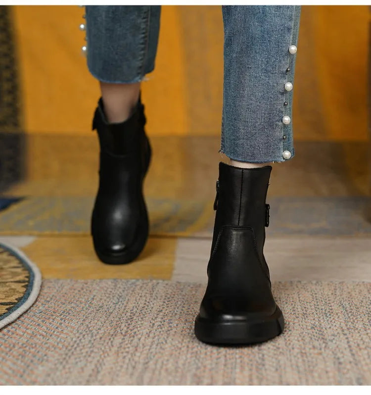 Bruce מגפי צ'לסי עם אבזם