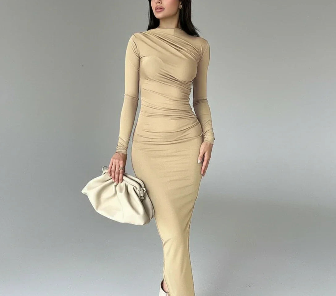 Jade - שמלת ערב עם כיווצים