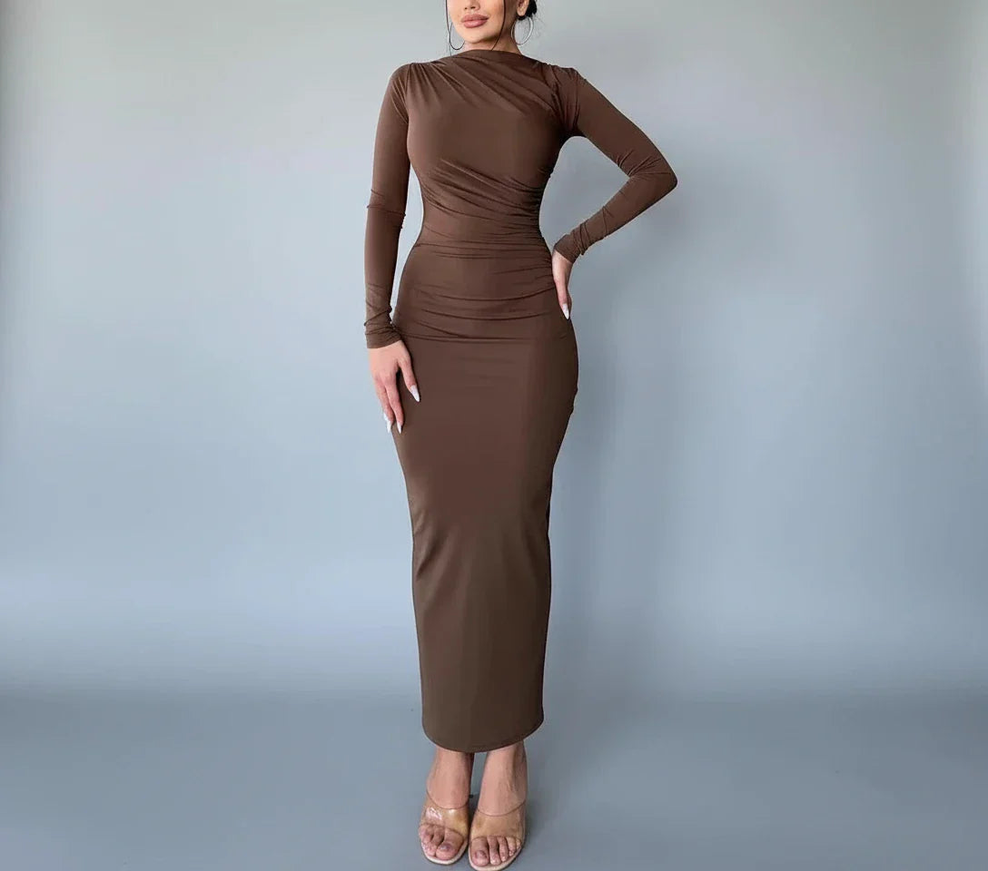 Jade - שמלת ערב עם כיווצים